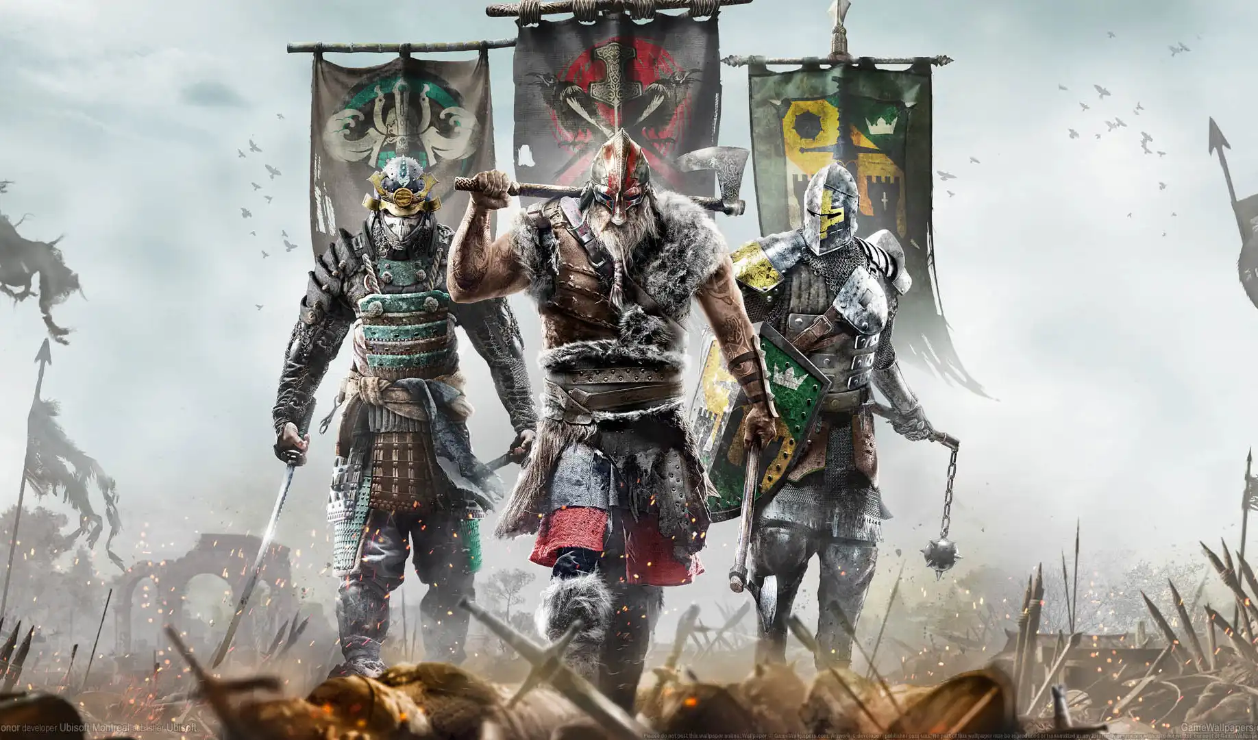 For Honor – встретились как-то Рыцарь Викинг Самурай